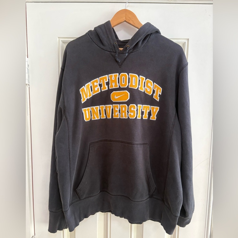 Nike Men's Gray Hoodie “Methodist University” XL